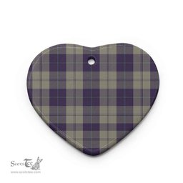Scottish Cunningham Dress Blue Dancers Clan Tartan Ceramic Ornament - Combo set ScotsTee.com