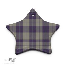 Scottish Cunningham Dress Blue Dancers Clan Tartan Ceramic Ornament - Combo set ScotsTee.com