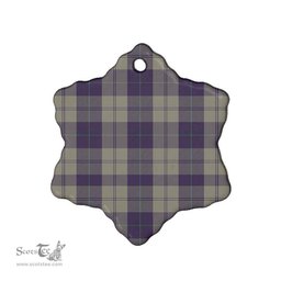 Scottish Cunningham Dress Blue Dancers Clan Tartan Ceramic Ornament - Combo set ScotsTee.com