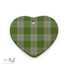 Scottish Cunningham Dress Green Dancers Clan Tartan Ceramic Ornament - Combo set ScotsTee.com
