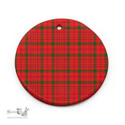 Scottish MacDonnell of Keppoch Modern Clan Tartan Ceramic Ornament - Combo set ScotsTee.com