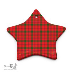 Scottish MacDonnell of Keppoch Modern Clan Tartan Ceramic Ornament - Combo set ScotsTee.com