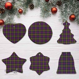 Scottish MacDonnell of Glengarry Modern Clan Tartan Ceramic Ornament - Combo set ScotsTee.com