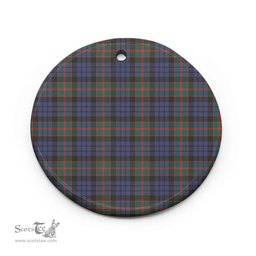 Scottish Fletcher of Dunans Clan Tartan Ceramic Ornament - Combo set ScotsTee.com