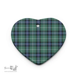 Scottish MacDonald of the Isles Hunting Ancient Clan Tartan Ceramic Ornament - Combo set ScotsTee.com