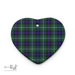 Scottish MacDonald of the Isles Hunting Modern Clan Tartan Ceramic Ornament - Combo set ScotsTee.com
