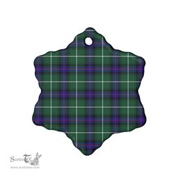 Scottish MacDonald of the Isles Hunting Modern Clan Tartan Ceramic Ornament - Combo set ScotsTee.com