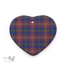 Scottish Chisholm Hunting Modern Clan Tartan Ceramic Ornament - Combo set ScotsTee.com