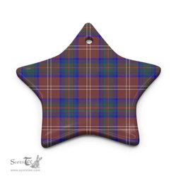 Scottish Chisholm Hunting Modern Clan Tartan Ceramic Ornament - Combo set ScotsTee.com
