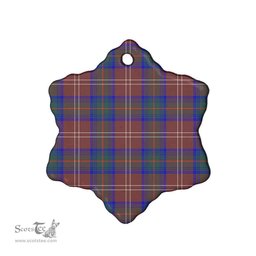 Scottish Chisholm Hunting Modern Clan Tartan Ceramic Ornament - Combo set ScotsTee.com