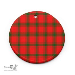 Scottish MacDonald of Sleat Clan Tartan Ceramic Ornament - Combo set ScotsTee.com