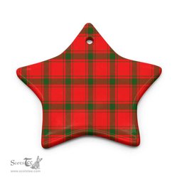 Scottish MacDonald of Sleat Clan Tartan Ceramic Ornament - Combo set ScotsTee.com