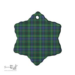 Scottish Stewart Hunting Modern Clan Tartan Ceramic Ornament - Combo set ScotsTee.com