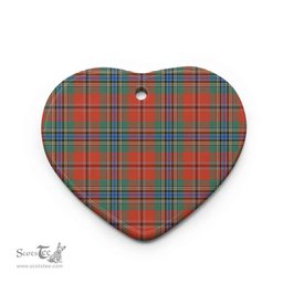 Scottish MacLean of Duart Ancient Clan Tartan Ceramic Ornament - Combo set ScotsTee.com
