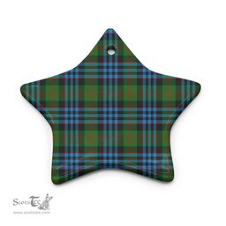 Scottish Newlands of Lauriston Clan Tartan Ceramic Ornament - Combo set ScotsTee.com