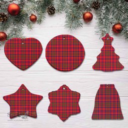 Scottish Murray of Tulloch Modern Clan Tartan Ceramic Ornament - Combo set ScotsTee.com