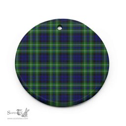 Scottish MacNeil of Colonsay Modern Clan Tartan Ceramic Ornament - Combo set ScotsTee.Com