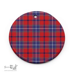 Scottish Wishart Dress Clan Tartan Ceramic Ornament - Combo set ScotsTee.Com