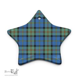 Scottish MacLeod of Harris Ancient Clan Tartan Ceramic Ornament - Combo set ScotsTee.Com