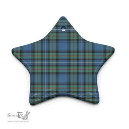 Scottish Robertson Hunting Ancient Clan Tartan Ceramic Ornament - Combo set ScotsTee.Com