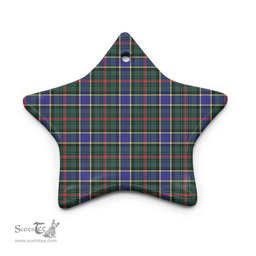 Scottish Ogilvie Hunting Modern Clan Tartan Ceramic Ornament - Combo set ScotsTee.Com