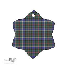 Scottish Ogilvie Hunting Modern Clan Tartan Ceramic Ornament - Combo set ScotsTee.Com