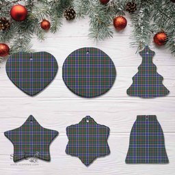 Scottish Ogilvie Hunting Modern Clan Tartan Ceramic Ornament - Combo set ScotsTee.Com