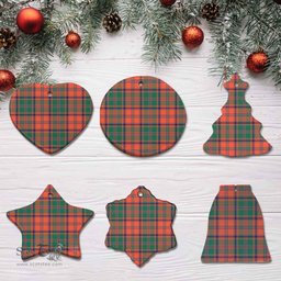 Scottish Stewart of Appin Ancient Clan Tartan Ceramic Ornament - Combo set ScotsTee.Com