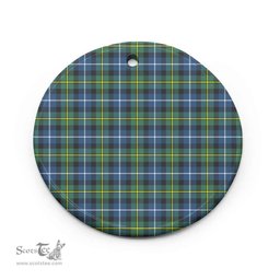 Scottish MacNeill of Barra Ancient Clan Tartan Ceramic Ornament - Combo set ScotsTee.Com