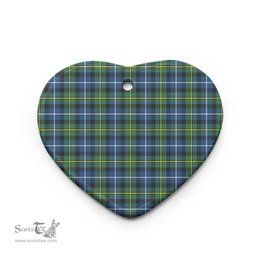 Scottish MacNeill of Barra Ancient Clan Tartan Ceramic Ornament - Combo set ScotsTee.Com