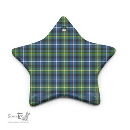 Scottish MacNeill of Barra Ancient Clan Tartan Ceramic Ornament - Combo set ScotsTee.Com