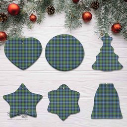 Scottish MacNeill of Barra Ancient Clan Tartan Ceramic Ornament - Combo set ScotsTee.Com