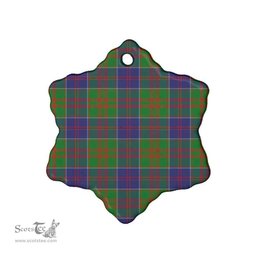 Scottish Stewart of Appin Hunting Modern Clan Tartan Ceramic Ornament - Combo set ScotsTee.Com