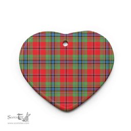 Scottish MacLean of Duart Modern Clan Tartan Ceramic Ornament - Combo set ScotsTee.Com