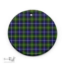 Scottish MacNeill of Barra Modern Clan Tartan Ceramic Ornament - Combo set ScotsTee.Com