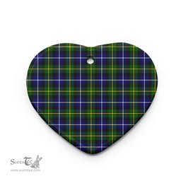 Scottish MacNeill of Barra Modern Clan Tartan Ceramic Ornament - Combo set ScotsTee.Com