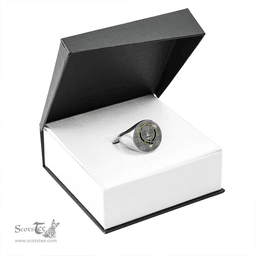 Scottish Barclay Hunting #2 Weathered Clan Tartan Ring - Crest Classic Scottish Plaid Tartan Plaid