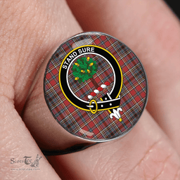 Scottish Anderson of Ardbrake Weathered Clan Tartan Ring - Crest Classic Scottish Plaid Tartan Plaid