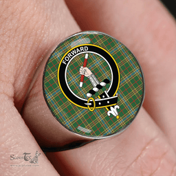 Scottish Balfour Hunting Ancient Clan Tartan Ring - Crest Classic Scottish Plaid Tartan Plaid