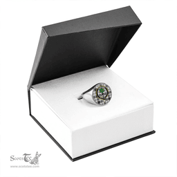 Scottish Anderson Arisaid Modern Clan Tartan Ring - Crest Classic Scottish Plaid Tartan Plaid