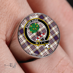 Scottish Anderson Arisaid Modern Clan Tartan Ring - Crest Classic Scottish Plaid Tartan Plaid