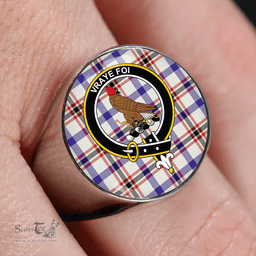 Scottish Boswell Dress Modern Clan Tartan Ring - Crest Classic Scottish Plaid Tartan Plaid
