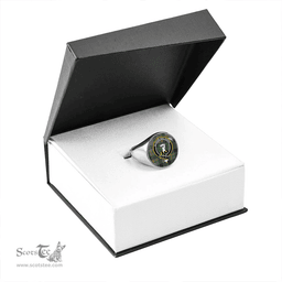 Scottish Buchanan Hunting #3 Ancient Clan Tartan Ring - Crest Classic Scottish Plaid Tartan Plaid