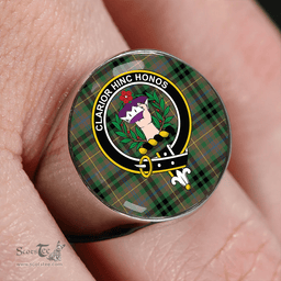 Scottish Buchanan Hunting #3 Ancient Clan Tartan Ring - Crest Classic Scottish Plaid Tartan Plaid