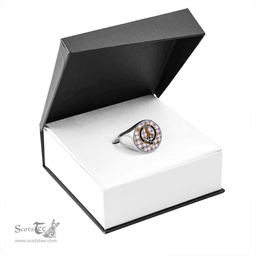 Scottish Boswell Dress Ancient Clan Tartan Ring - Crest Classic Scottish Plaid Tartan Plaid