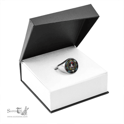 Scottish Brodie Hunting Modern Clan Tartan Ring - Crest Classic Scottish Plaid Tartan Plaid
