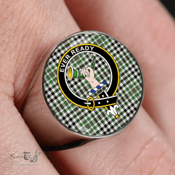 Scottish Burns Heritage Check Ancient Clan Tartan Ring - Crest Classic Scottish Plaid Tartan Plaid