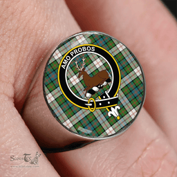 Scottish Blair Dress Ancient Clan Tartan Ring - Crest Classic Scottish Plaid Tartan Plaid