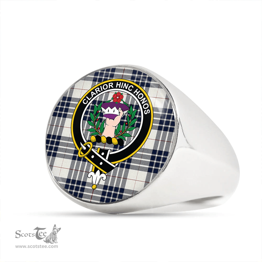 Scottish Buchanan Dress Dance Blue Clan Tartan Ring - Crest Classic Scottish Plaid Tartan Plaid