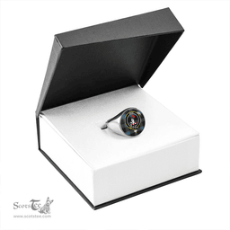 Scottish Brodie Hunting Ancient Clan Tartan Ring - Crest Classic Scottish Plaid Tartan Plaid